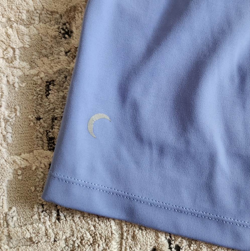 ZYIA Periwinkle Athletic Shorts with Black Drawcord - Picture 3 of 5